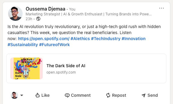 LinkedIn Daily Digest publishing workflow with controlled content inputs.
